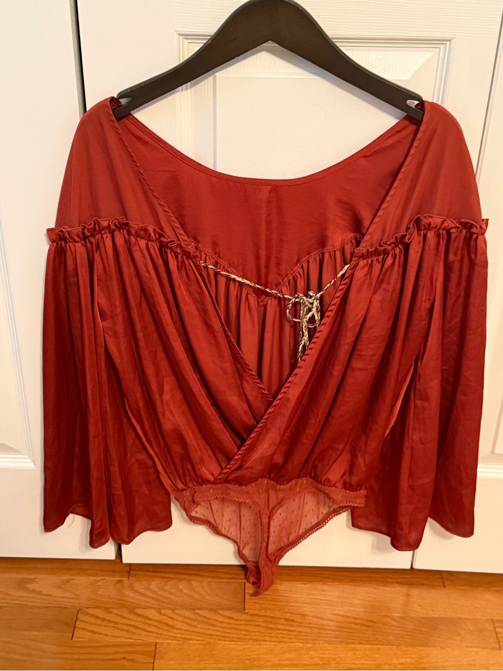 Free People She’s a Natural Bodysuit in Rust - Picture 3 of 4